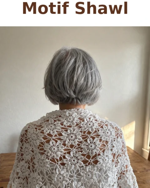Crochet Floral Motif Shawl: A Timeless Elegant Classic