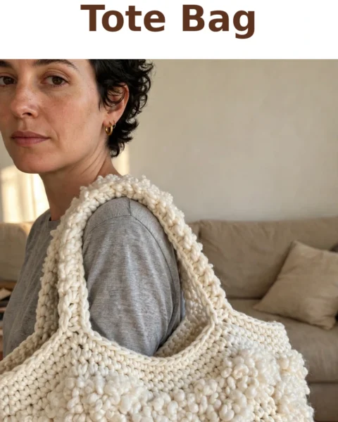 Crochet Fluffy Tote Bag: A Chic and Sturdy Everyday Tote