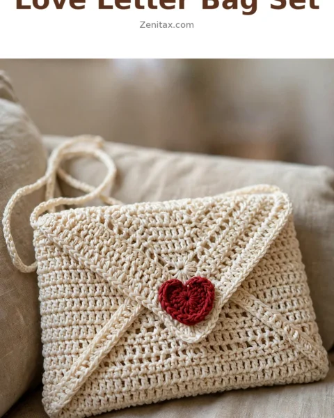 Crochet Love Letter Bag Set Free Crochet Pattern