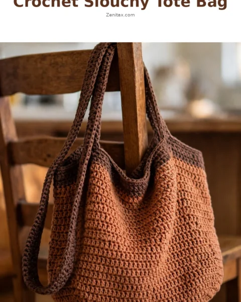 Crochet Slouchy Tote Bag: A Chic Everyday Essential