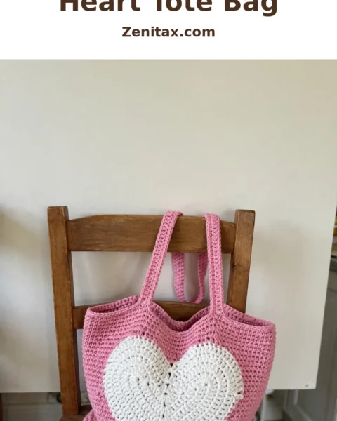 Crochet Heart Tote Bag: A Charming Everyday Essential