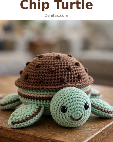 Mint Chocolate Chip Turtle Free Crochet Pattern