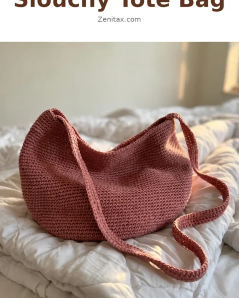 Slouchy Tote Bag Free Crochet Pattern