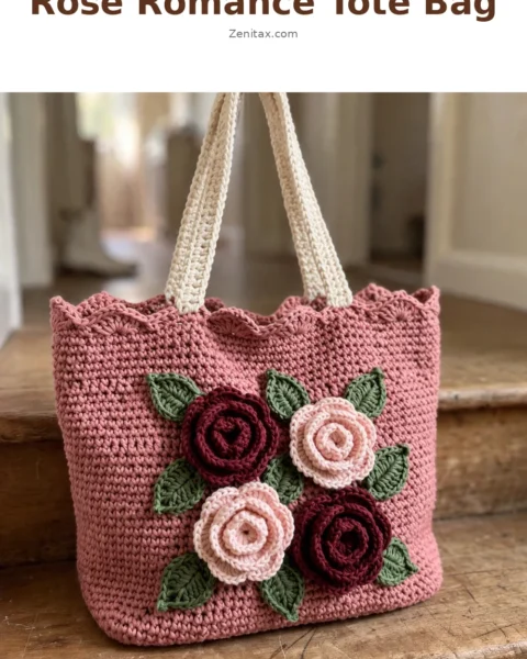 Rose Romance Tote Bag Free Crochet Pattern