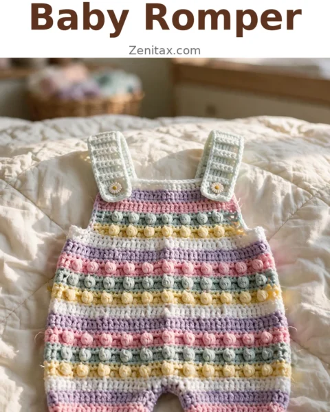 Spring Garden Baby Romper Free Crochet Pattern