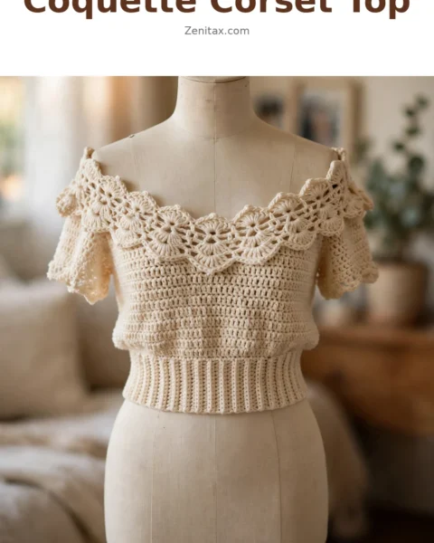 Coquette Corset Top Free Crochet Pattern