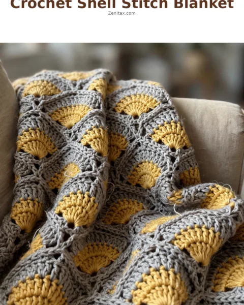 Crochet Shell Stitch Blanket: A Timeless Textured Treasure