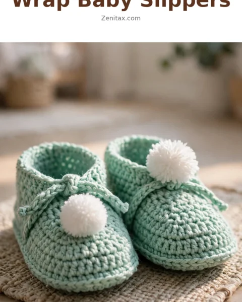 Wrap Baby Slippers Free Crochet Pattern