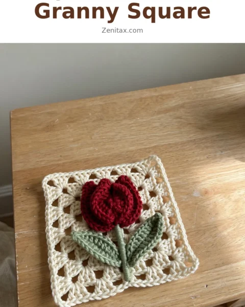 Easy Crochet Tulip Granny Square Pattern