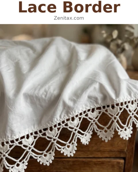 Crochet Heart Lace Border Free Crochet Pattern