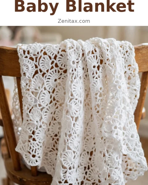 Flower Stitch Baby Blanket Free Crochet Pattern