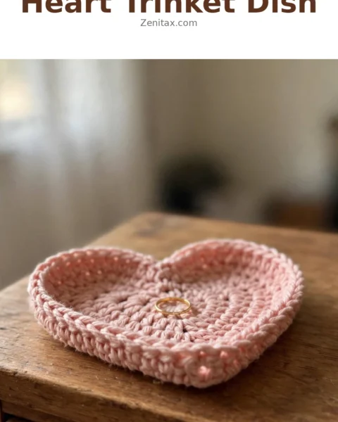 Heart Trinket Dish Free Crochet Pattern