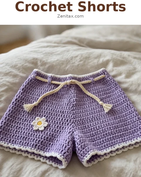 Lavender Garden Crochet Shorts Free Crochet Pattern