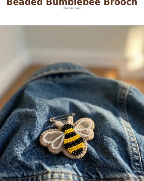 Craft a Stunning DIY Beaded Bumblebee Brooch: Easy Step-by-Step Guide