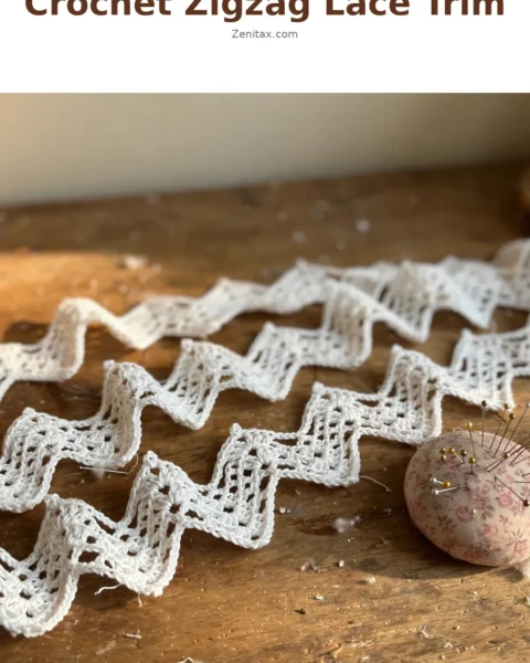 Crochet Zigzag Lace Trim: A Timeless Decorative Edge