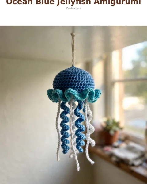 Ocean Blue Jellyfish Amigurumi Free Crochet Pattern