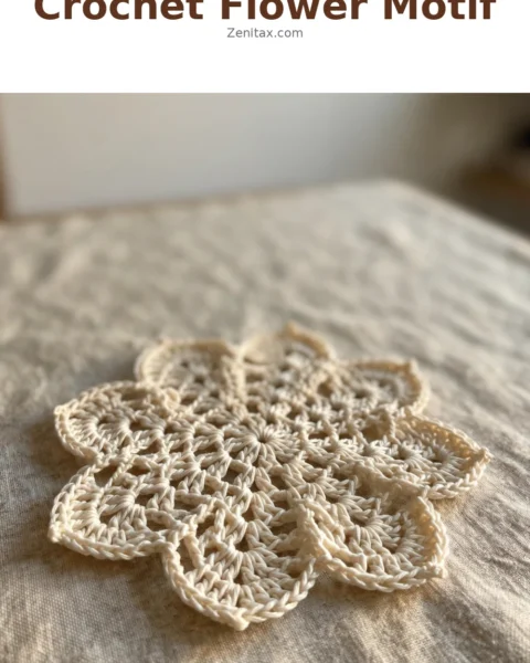 Crochet Flower Motif Free Pattern Guide
