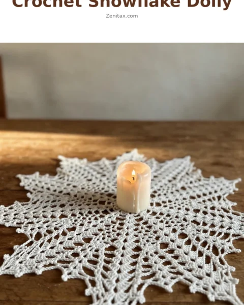 Crochet Snowflake Doily: A Delicate Timeless Accent