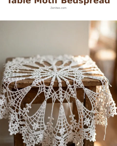 Crochet Table Motif Bedspread Free Crochet Pattern