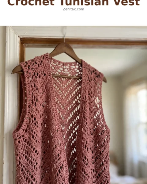 Crochet Tunisian Vest: A Timeless Textured Classic