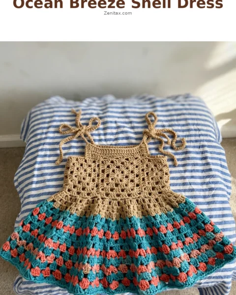 Ocean Breeze Shell Baby Dress Free Crochet Pattern
