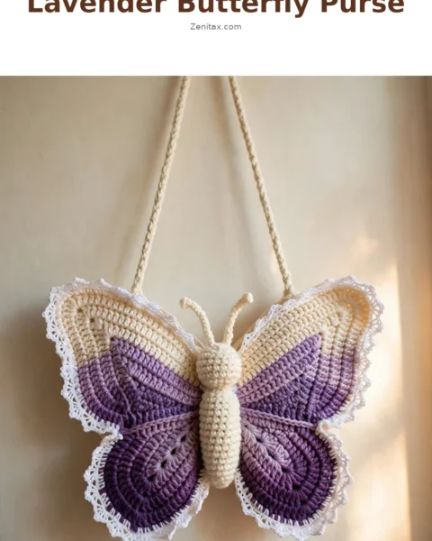Lavender Butterfly Purse Free Crochet Pattern